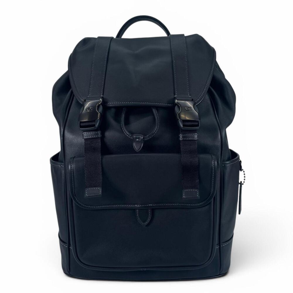 COACH CU072 LGUE FLP BP League Flap Backpack, PC Compartment, Smooth Leather,...